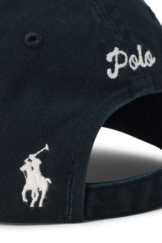 Akcesoria Polo Ralph Lauren czapka z daszkiem bawełniana 710982060 czarny