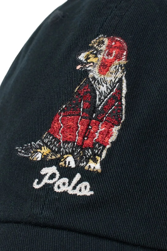 Polo Ralph Lauren czapka z daszkiem bawełniana czarny 710982060