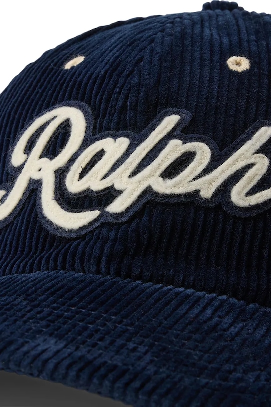 Akcesoria Polo Ralph Lauren czapka z daszkiem bawełniana 710979337 granatowy