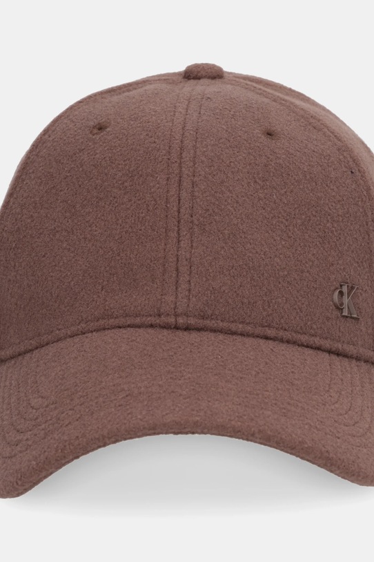 Καπέλο Calvin Klein LV04D5054G καφέ AW25