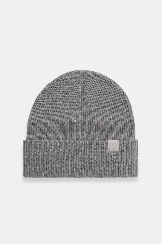 Кашемировая шапка Calvin Klein шерсть серый LV04D8013G