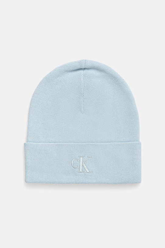 Шапка Calvin Klein аппликация голубой LV04D8020G