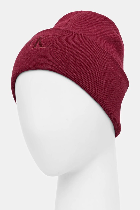 Calvin Klein căciulă LV04D8020G burgundia AW25