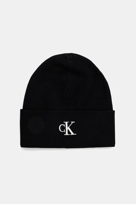 Calvin Klein berretto a maglia fine nero LV04D8020G