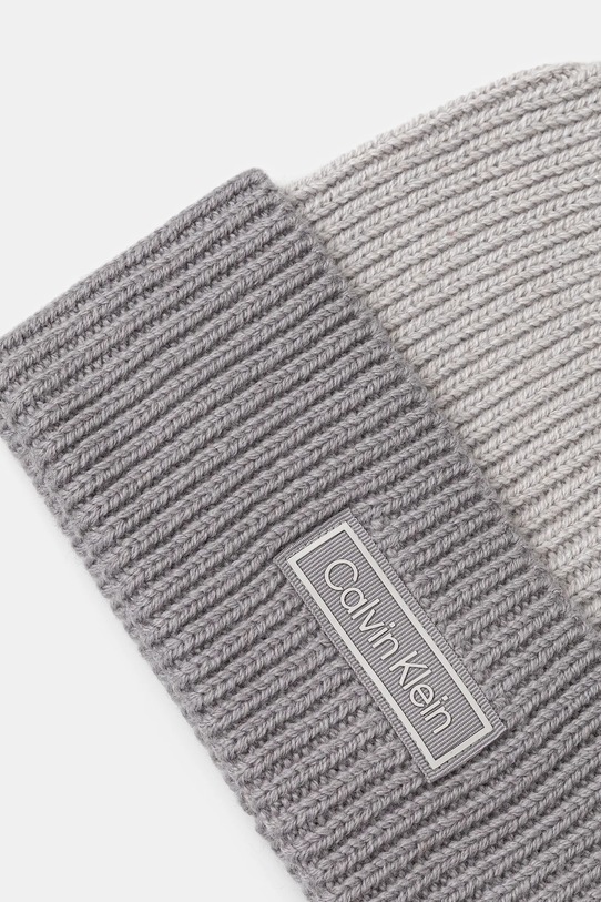 Accesorii Calvin Klein căciulă de lână LV04D8029G gri