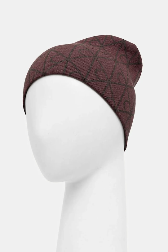 Akcesoria Calvin Klein czapka LV04D8050G bordowy