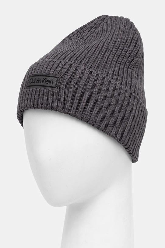 Шапка с примесью кашемира Calvin Klein LV04D8053G серый AW25