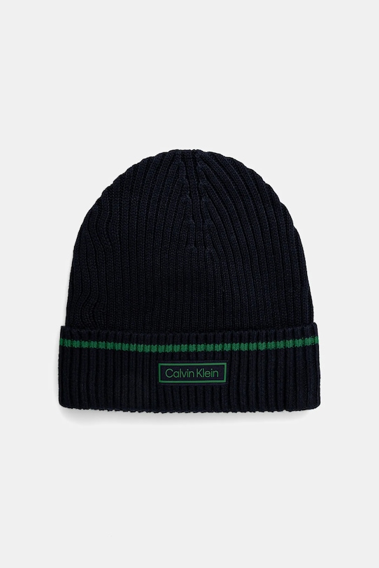 Παιδικός σκούφος από μείγμα μαλλιού Calvin Klein άλλο σκούρο μπλε LV04D8054G