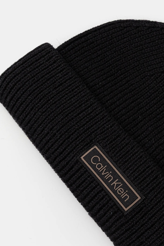 Accesorii Calvin Klein pălărie din amestec de lână LV04D8058G negru
