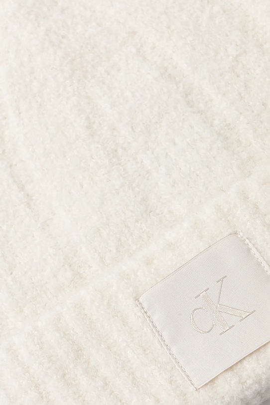 Calvin Klein czapka z wełną LV04D8065G beżowy AW25