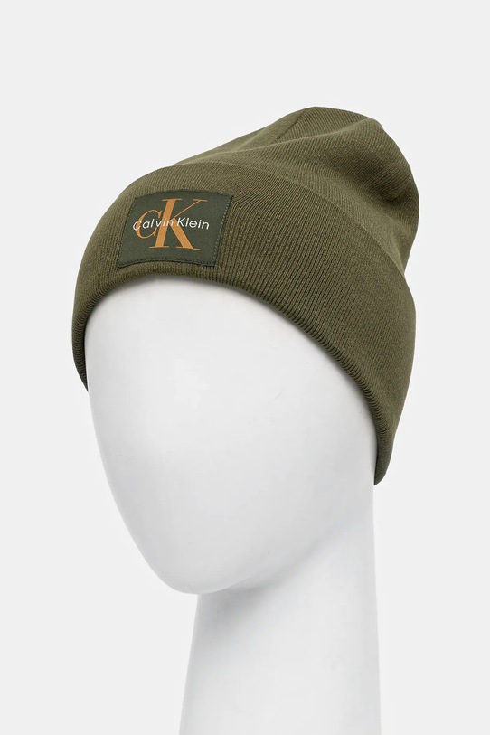 Akcesoria Calvin Klein czapka LV04D8088G zielony