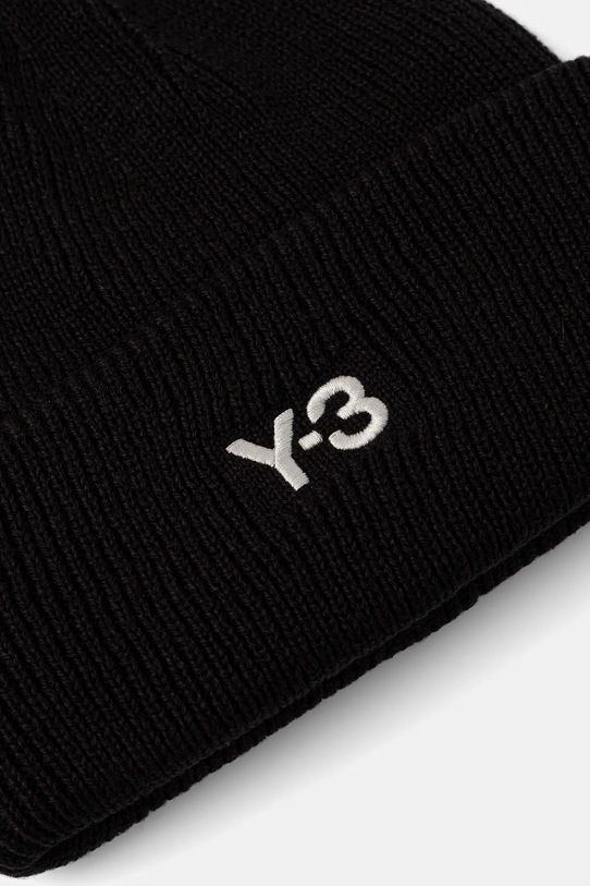 Y-3 czapka z dodatkiem wełny Cl Beanie JW8963 czarny AW25