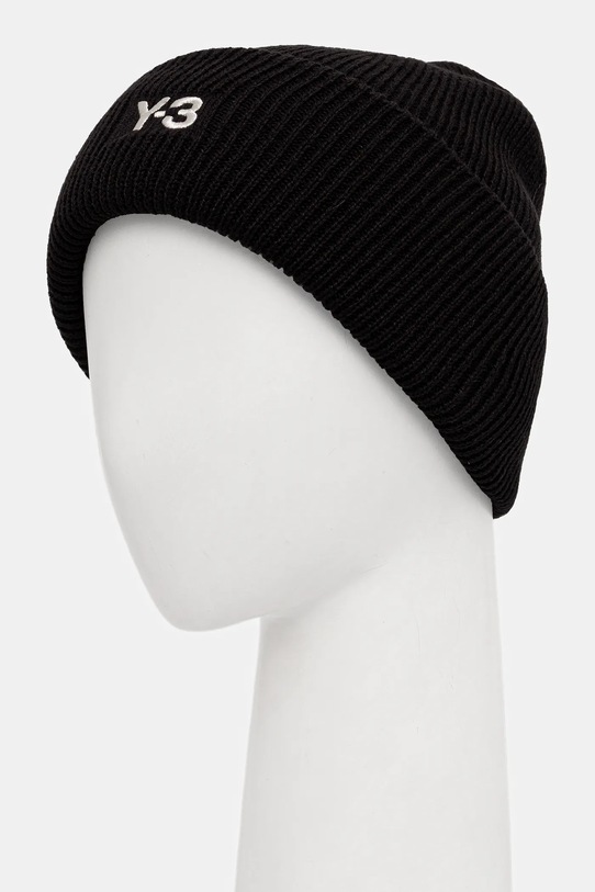 Akcesoria Y-3 czapka z dodatkiem wełny Cl Beanie JW8963 czarny