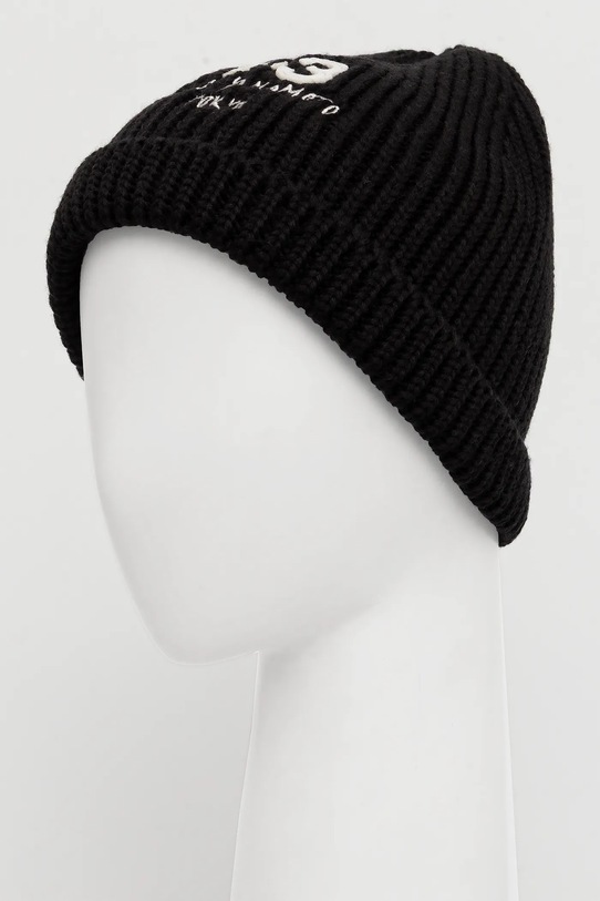 Akcesoria Y-3 czapka wełniana Knit Beanie JX8308 czarny