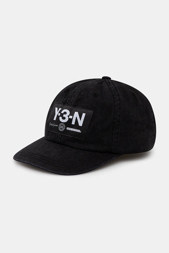 Бавовняна бейсболка Y-3 x Neighborhood бавовна чорний KA0609