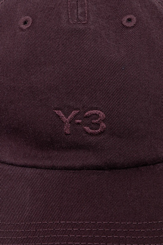 Y-3 czapka z daszkiem bawełniana Dad Cap KB5815 bordowy AW25