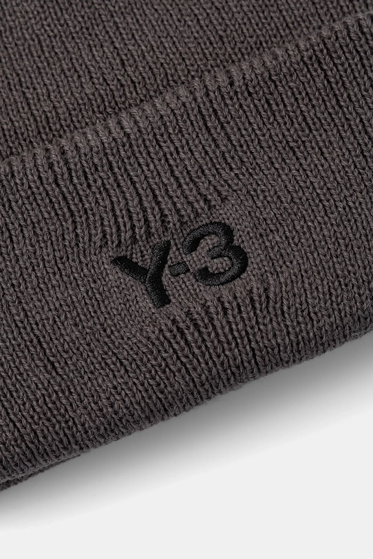 Шапка з додаванням вовни Y-3 Beanie KC0445 сірий AW25