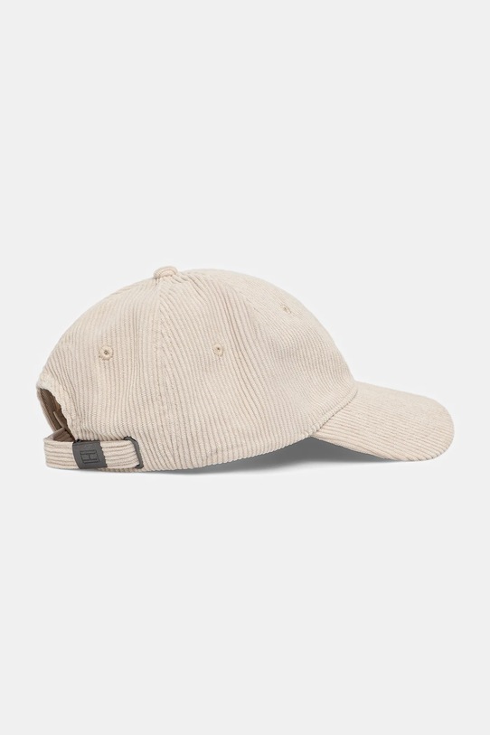 Akcesoria Tommy Hilfiger czapka z daszkiem sztruksowa AM0AM13583 beżowy