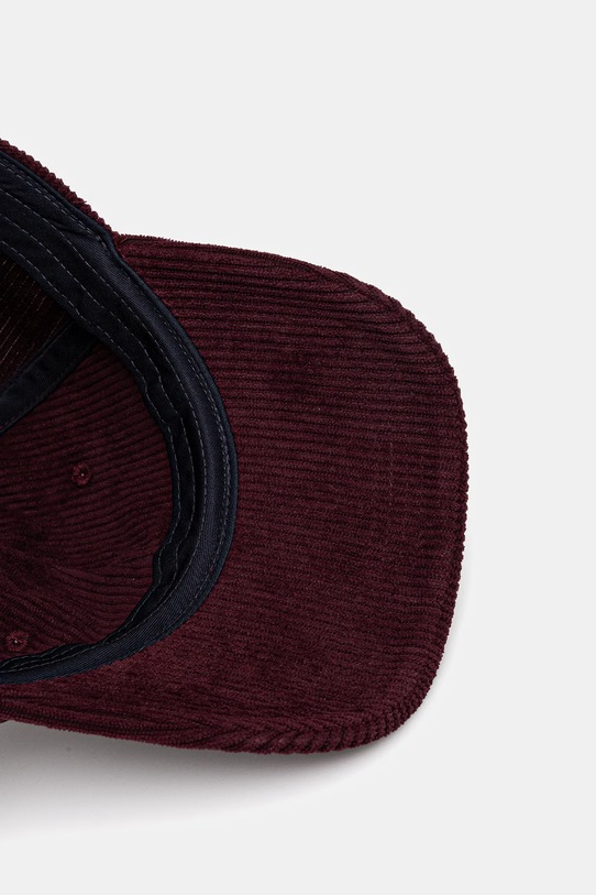 Tommy Hilfiger șapcă de baseball din catifea burgundia AM0AM13583