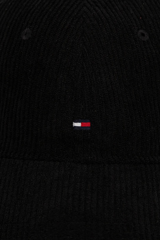 Manšestrová kšiltovka Tommy Hilfiger AM0AM13583 černá AW25