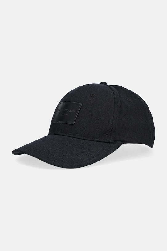Tommy Hilfiger czapka z daszkiem bawełniana bawełna czarny AM0AM13585