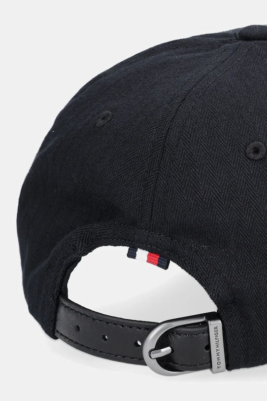 Akcesoria Tommy Hilfiger czapka z daszkiem bawełniana AM0AM13585 czarny