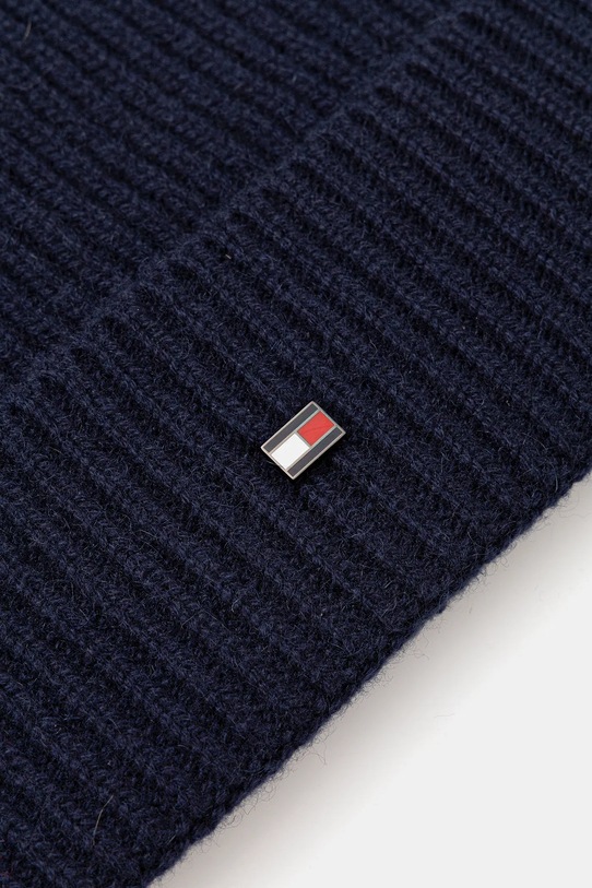Accesorii Tommy Hilfiger caciula de casmir AM0AM13586 bleumarin