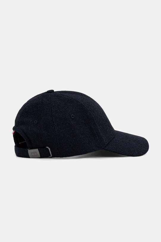 Akcesoria Tommy Hilfiger czapka z daszkiem z wełną AM0AM13784 granatowy