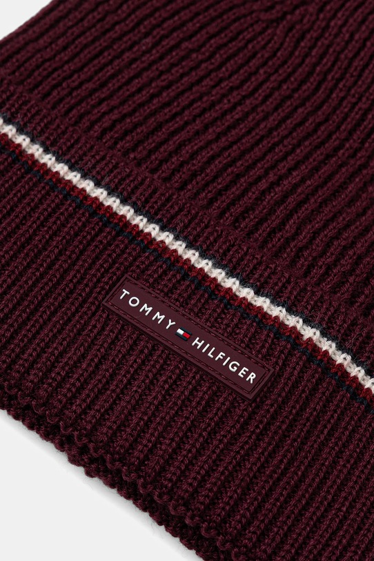 Αξεσουάρ Σκουφάκι με προσθήκη μαλλιού Tommy Hilfiger AM0AM13587 μπορντό
