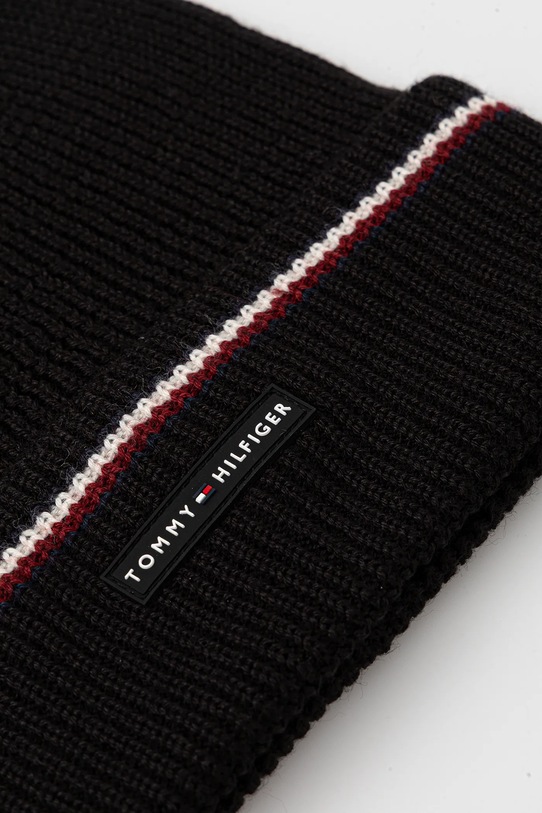 Accesorii Tommy Hilfiger pălărie din amestec de lână AM0AM13587 negru