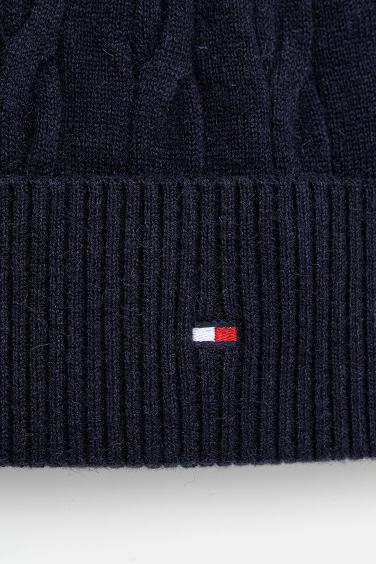 Doplnky Čiapka s prímesou vlny Tommy Hilfiger AM0AM13588 tmavomodrá