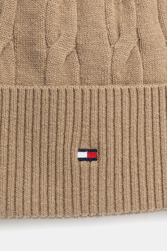 Αξεσουάρ Σκουφάκι με προσθήκη μαλλιού Tommy Hilfiger AM0AM13588 μπεζ