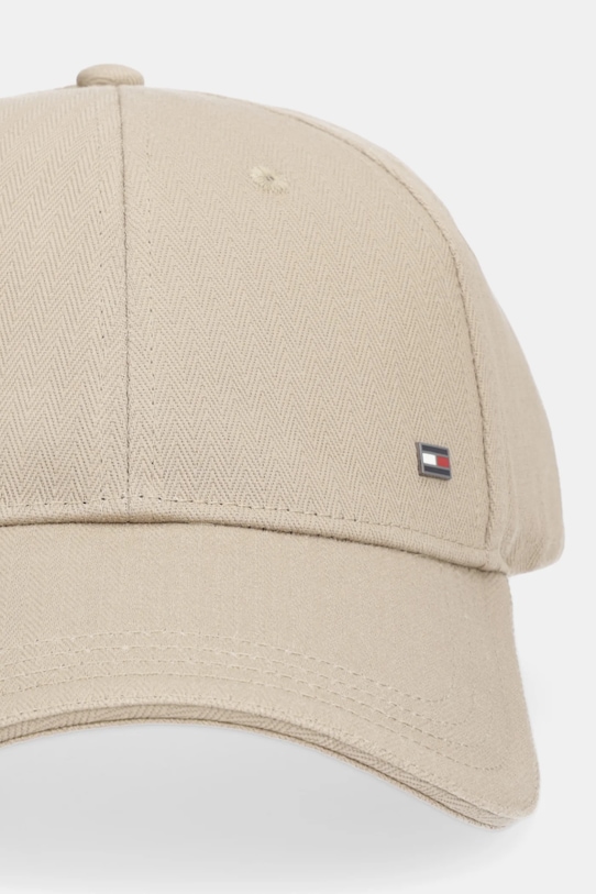 Tommy Hilfiger czapka z daszkiem bawełniana AM0AM13801 beżowy AW25