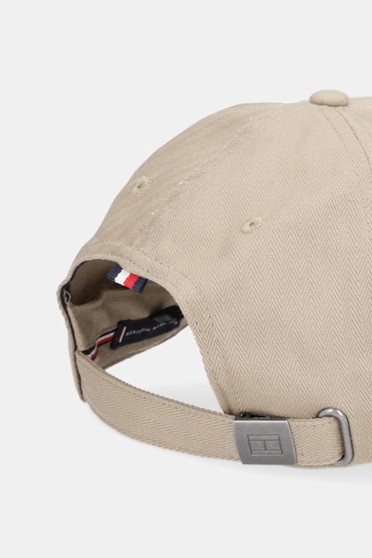 Akcesoria Tommy Hilfiger czapka z daszkiem bawełniana AM0AM13801 beżowy
