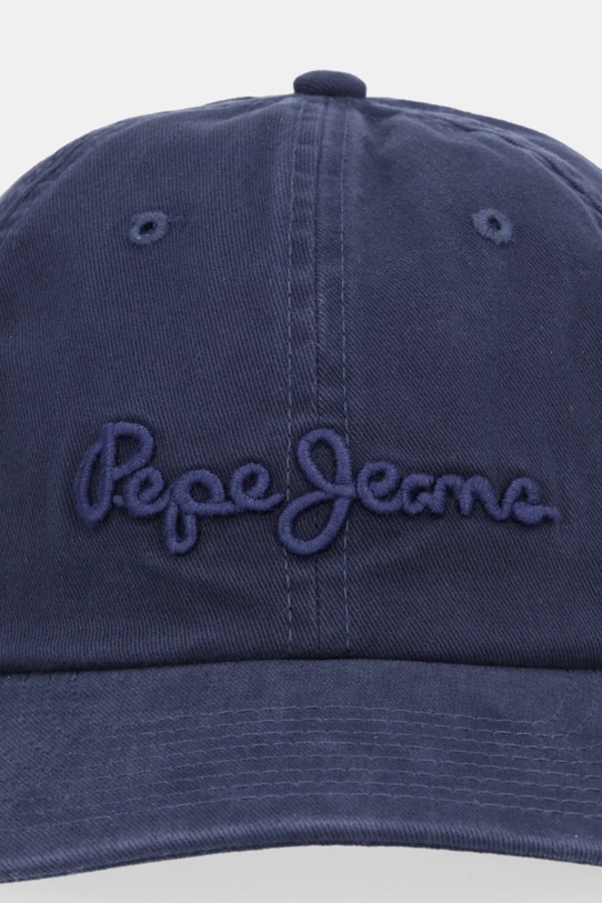 Pepe Jeans czapka z daszkiem bawełniana PM0400005 granatowy AW25