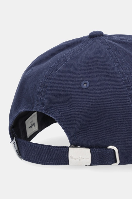 Akcesoria Pepe Jeans czapka z daszkiem bawełniana PM0400005 granatowy