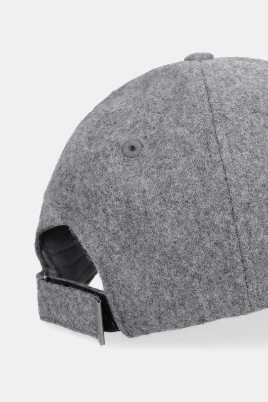 Akcesoria BOSS Orange czapka z daszkiem z dodatkiem wełny 50550619 szary
