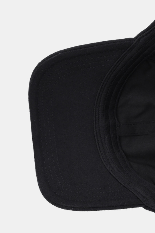 BOSS Orange czapka z daszkiem z dodatkiem wełny czarny 50550619