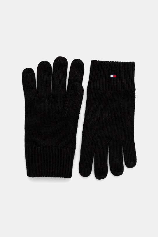 Akcesoria Tommy Hilfiger czapka i rękawiczki z domieszką kaszmiru 2-pack AM0AM13806 czarny