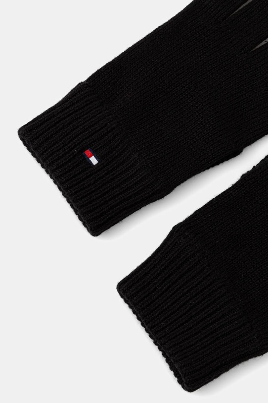 Tommy Hilfiger czapka i rękawiczki z domieszką kaszmiru 2-pack AM0AM13806 czarny