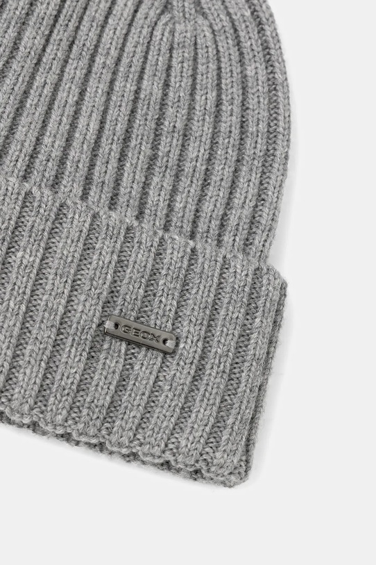 Geox czapka wełniana YVAN M5660F.T3310 szary AW25