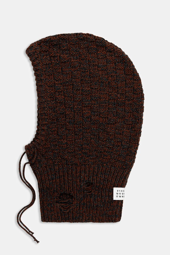 MM6 Maison Margiela balaclava with wool brown SH2TB0005.M13174.961