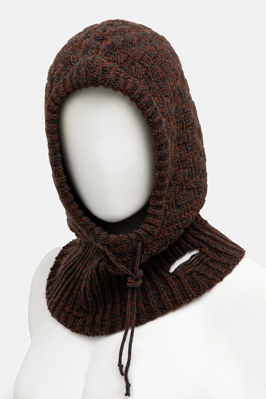Accessories MM6 Maison Margiela balaclava with wool SH2TB0005.M13174.961 brown
