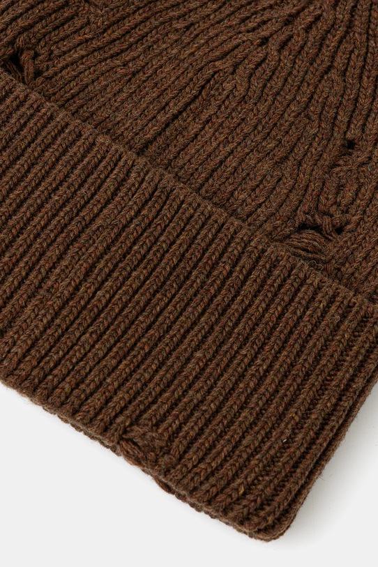 Akcesoria MM6 Maison Margiela czapka z wełną SH0TB0001.M13138.142M brązowy