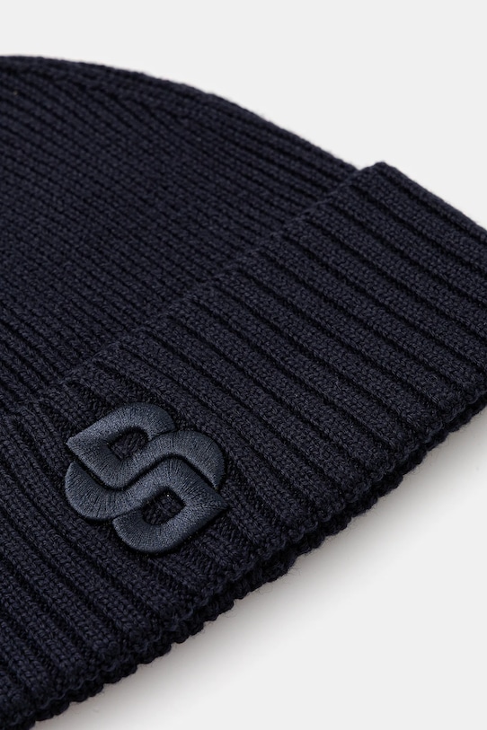 Akcesoria BOSS czapka z wełną 50522444 granatowy