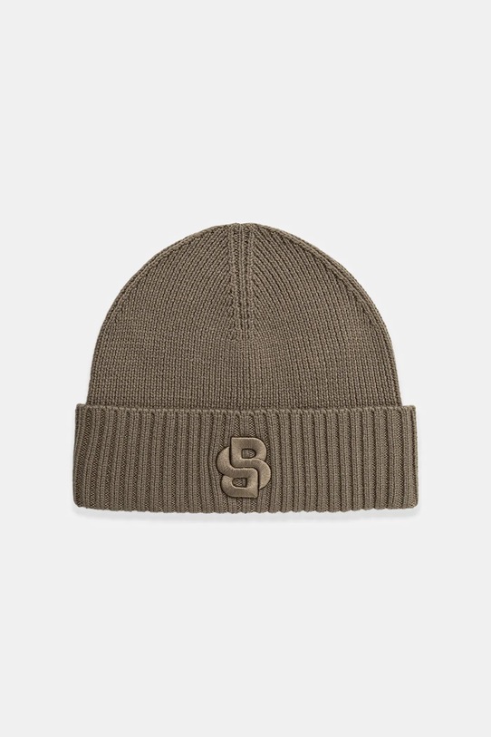 BOSS czapka z wełną Edo_Hat cienka brązowy 50522444
