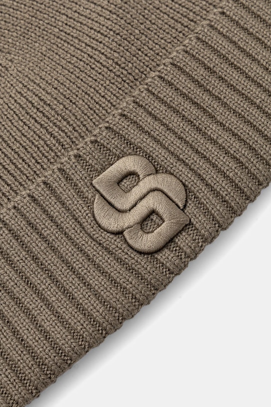 Akcesoria BOSS czapka z wełną Edo_Hat 50522444 brązowy