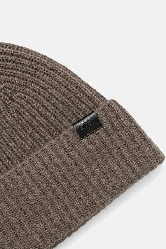 Вовняна шапка BOSS 50549785 зелений AW25