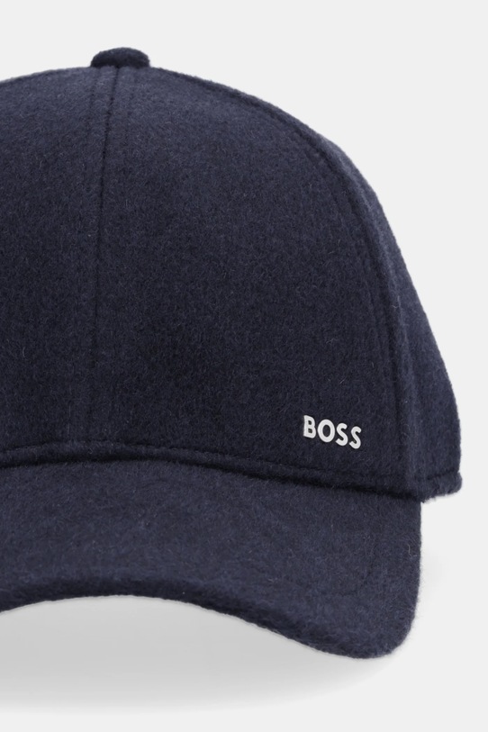 Кепка с добавлением шерсти BOSS 50550616 тёмно-синий AW25