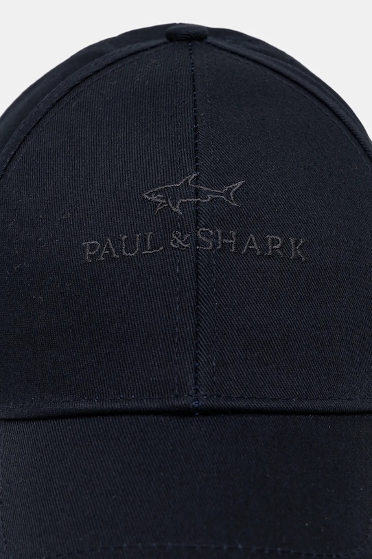 Βαμβακερό καπέλο του μπέιζμπολ Paul&Shark 15317100 σκούρο μπλε AW25